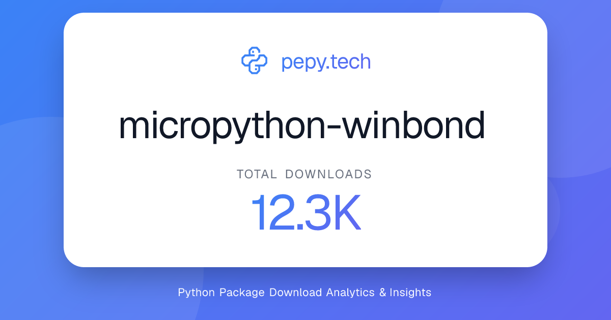 micropython-winbond download stats